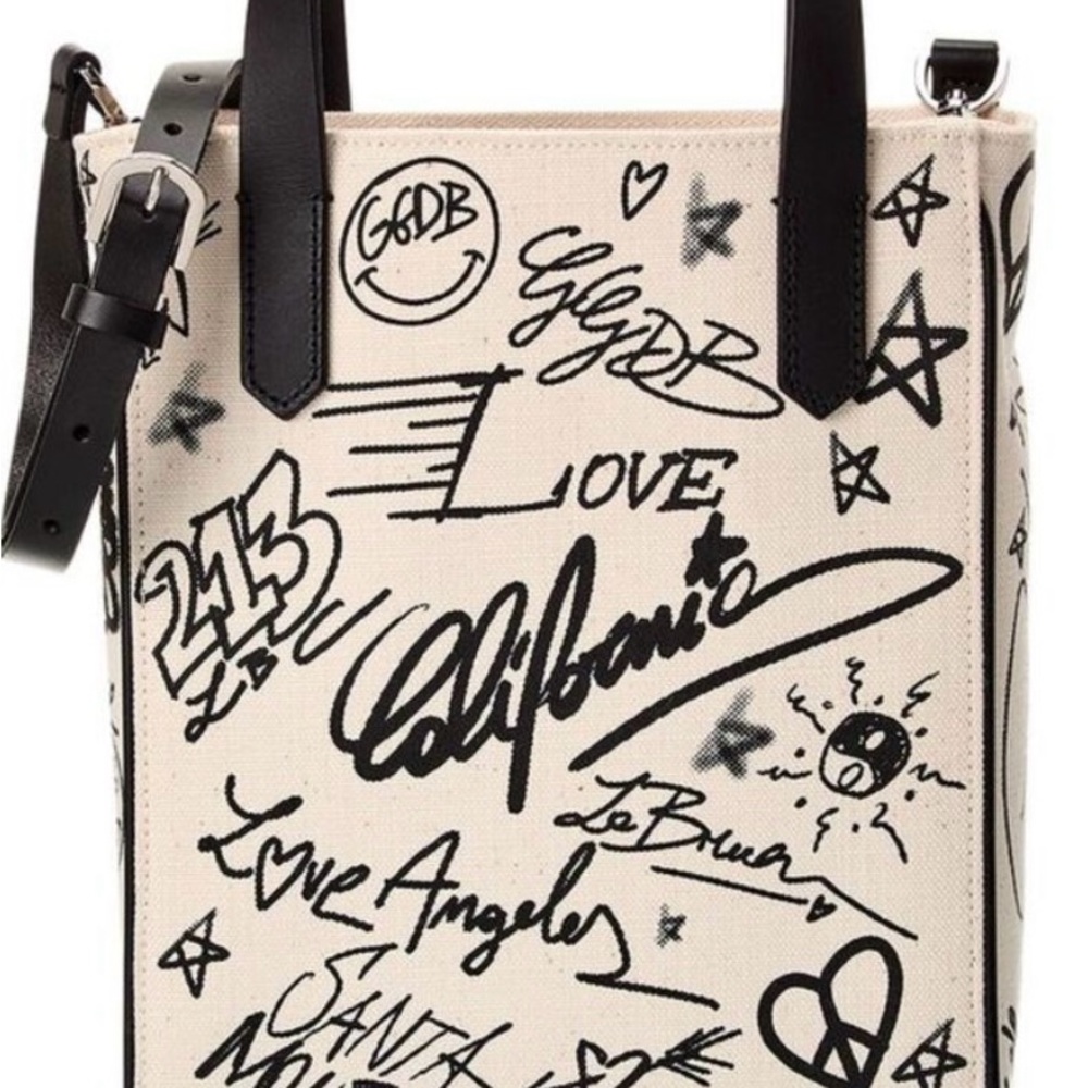 Golden Goose California Mini Canvas and Leather Tote